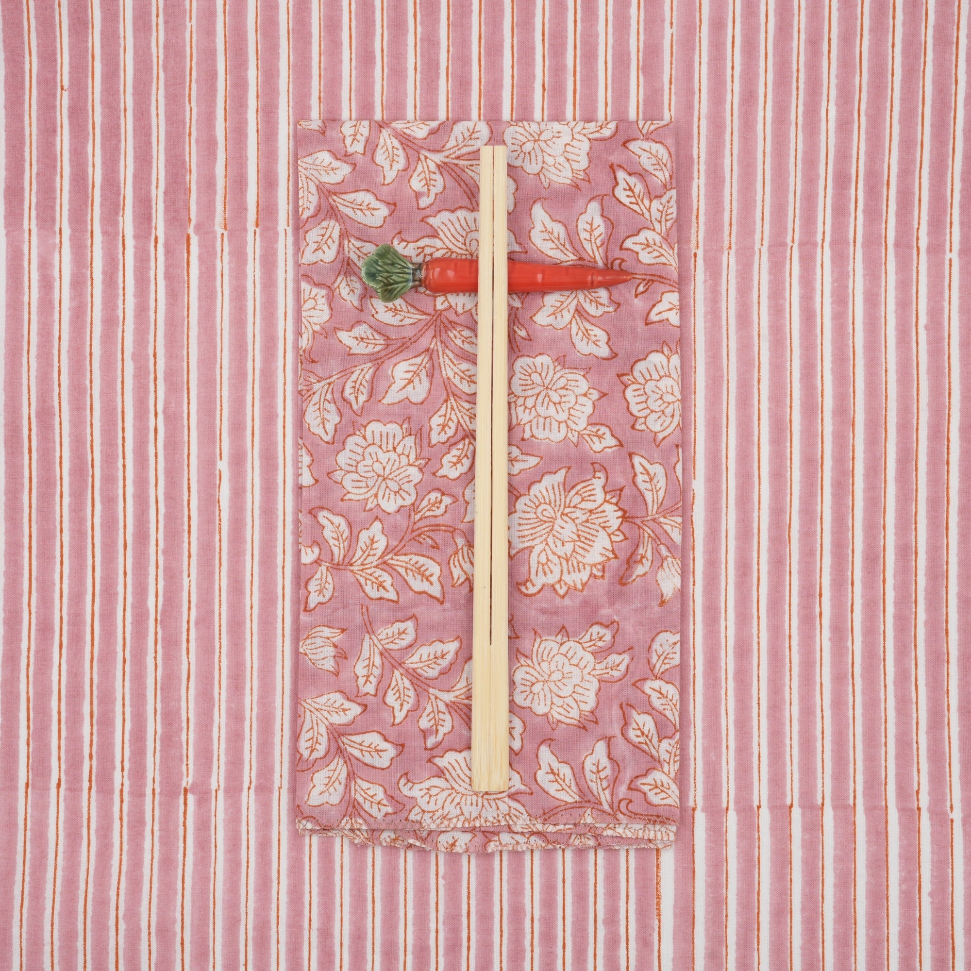 Serviettes de table x4 Iris Powder