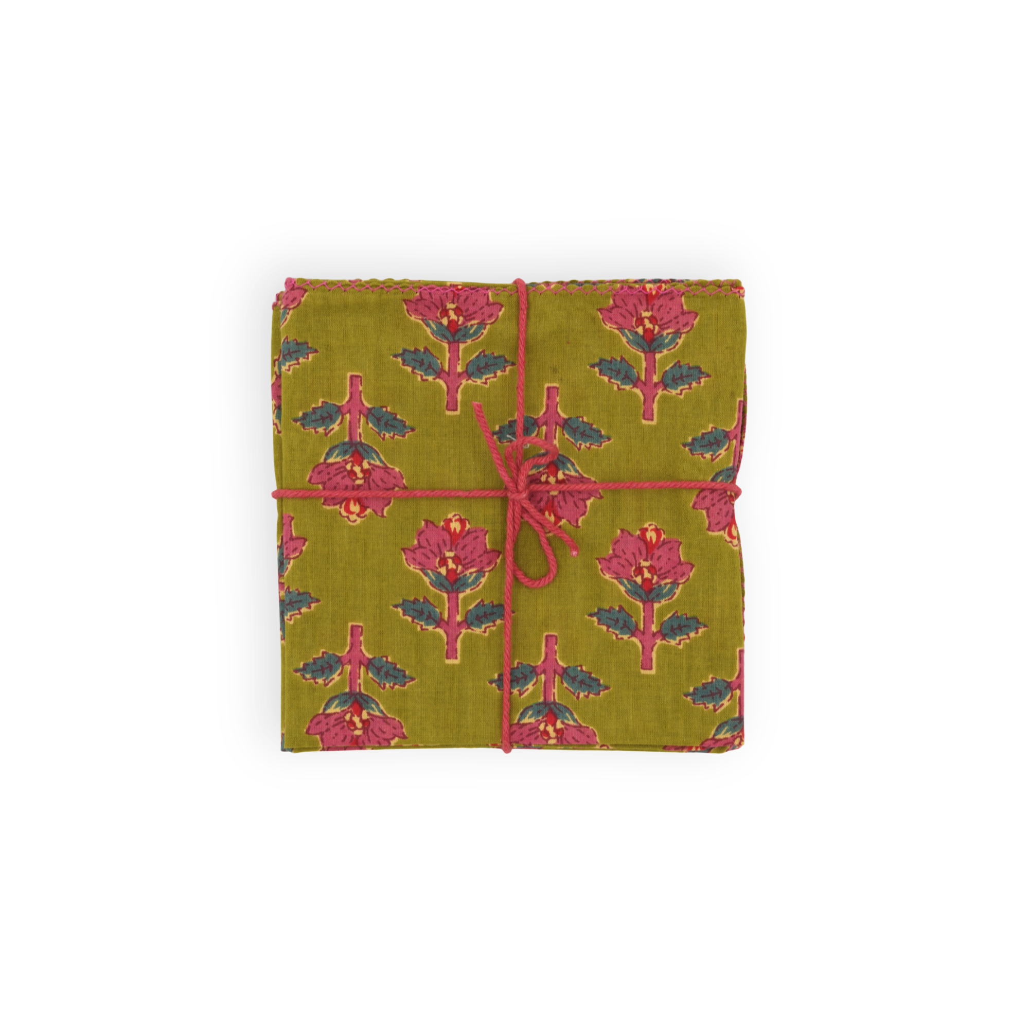 Servilletas de tela x4 Jonquille Olive