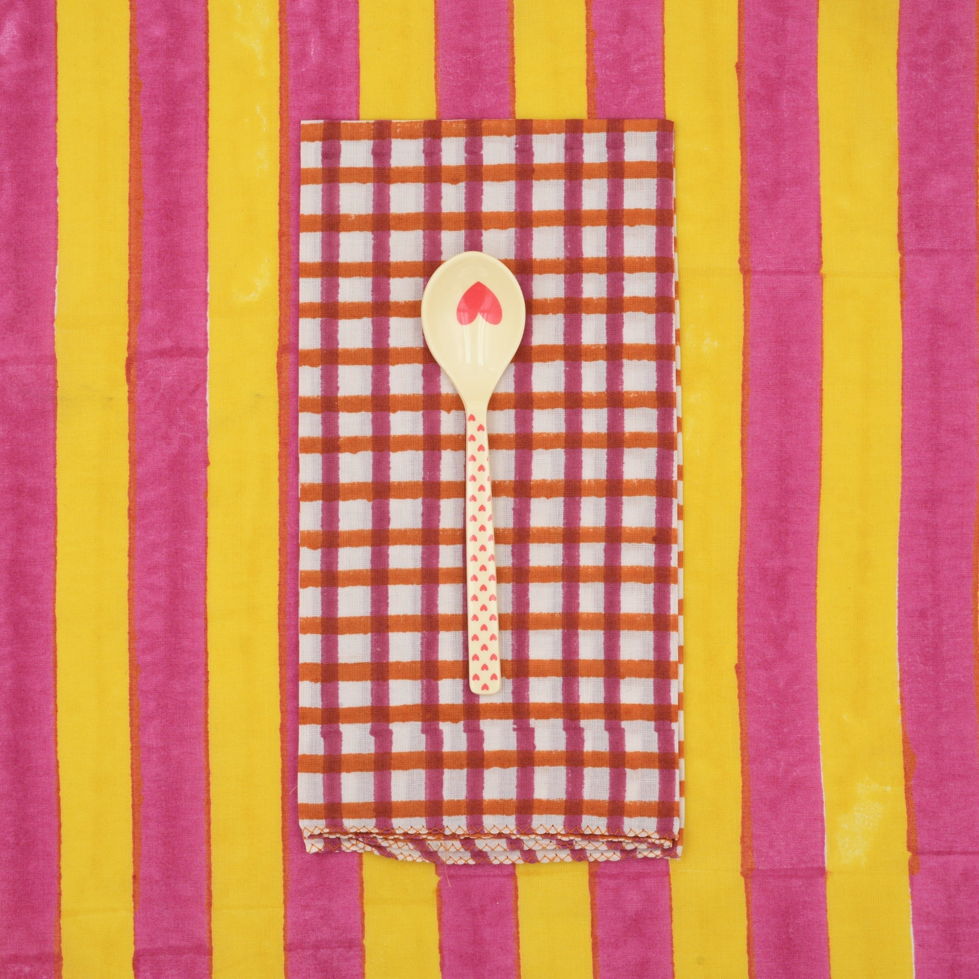 Serviettes de table x4 Mira Garnet