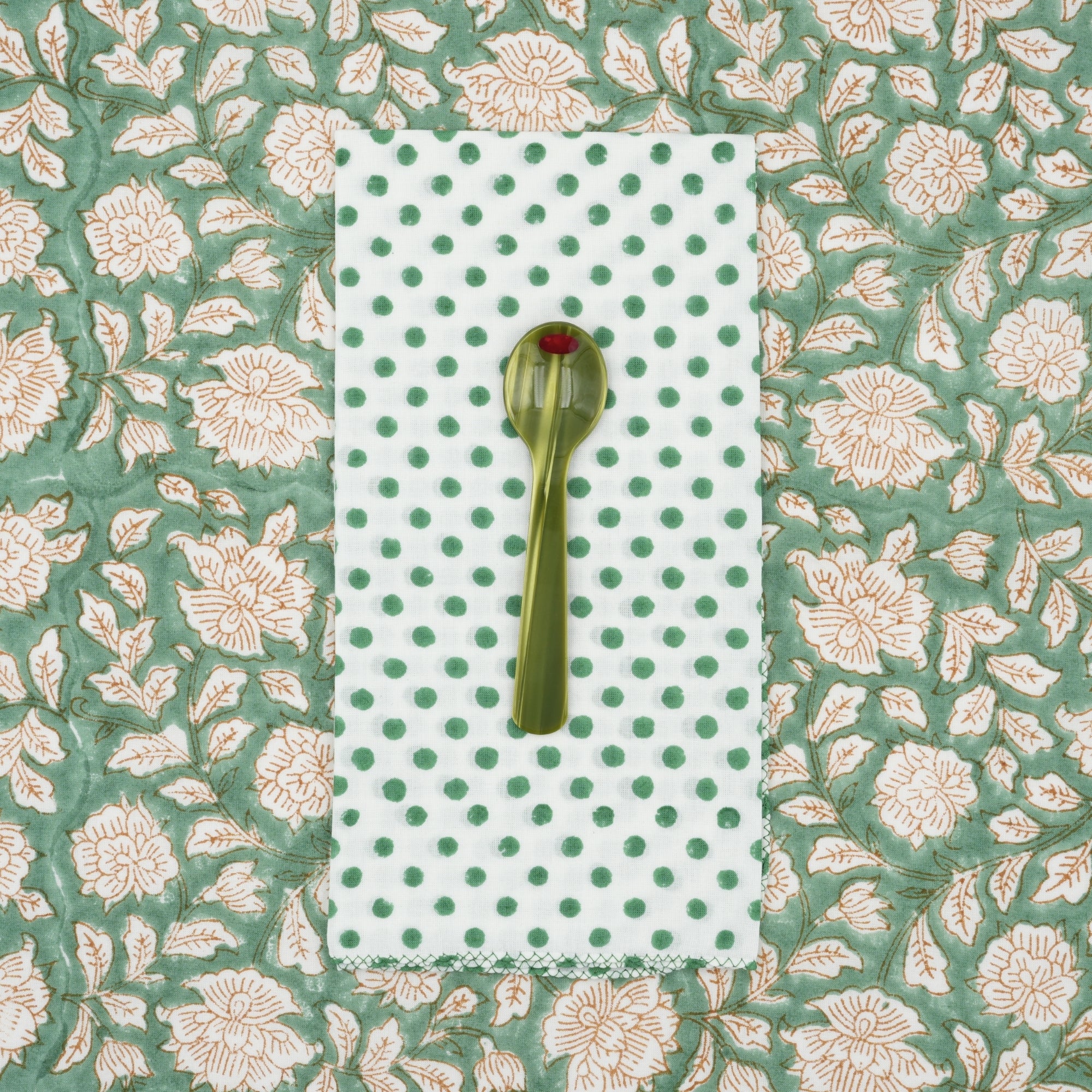 Servilletas de tela x4 Polka Juniper