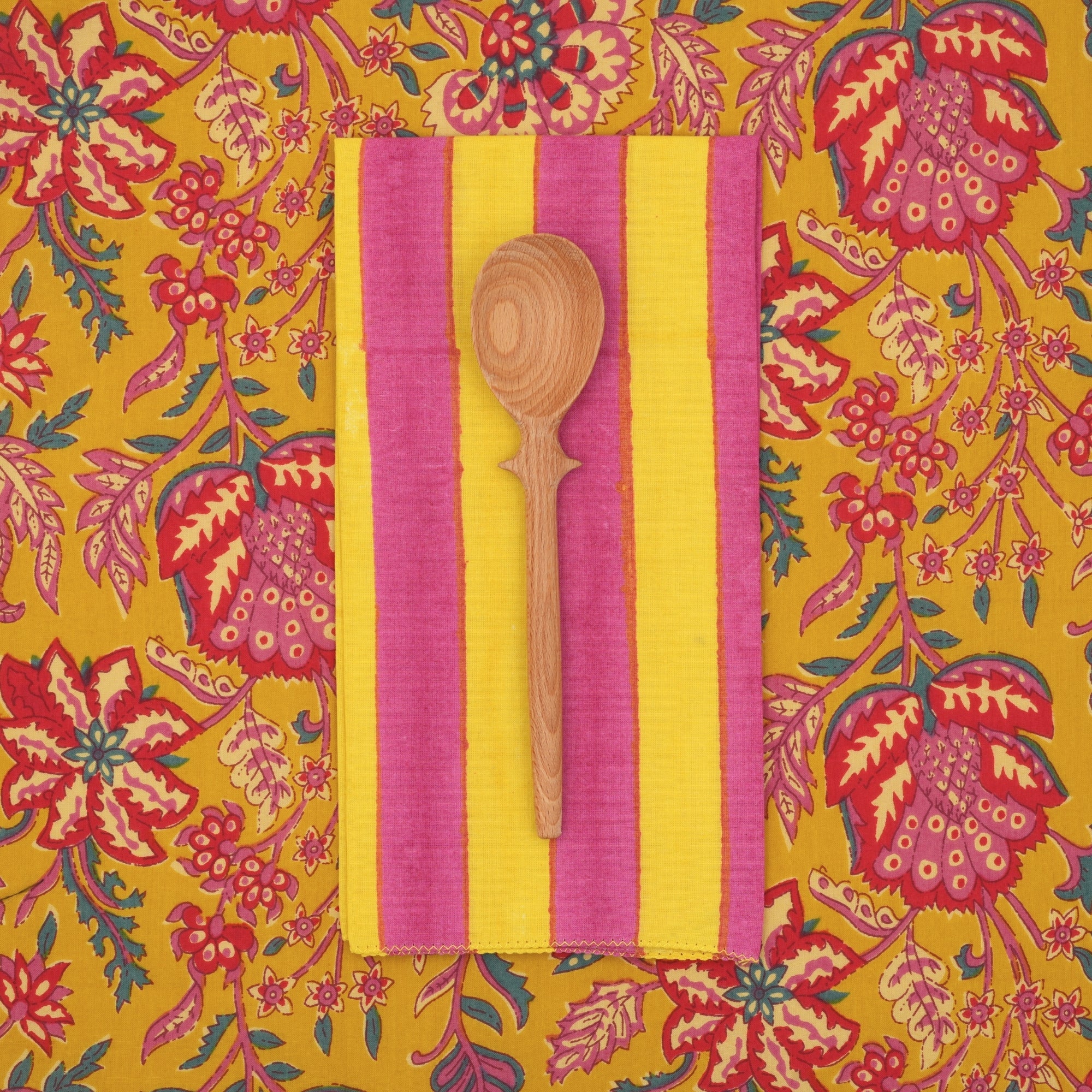 Serviettes de table x4 Will Gold