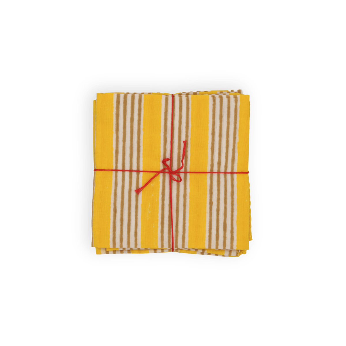 Serviettes de table x4 Alice Gold - Suzette