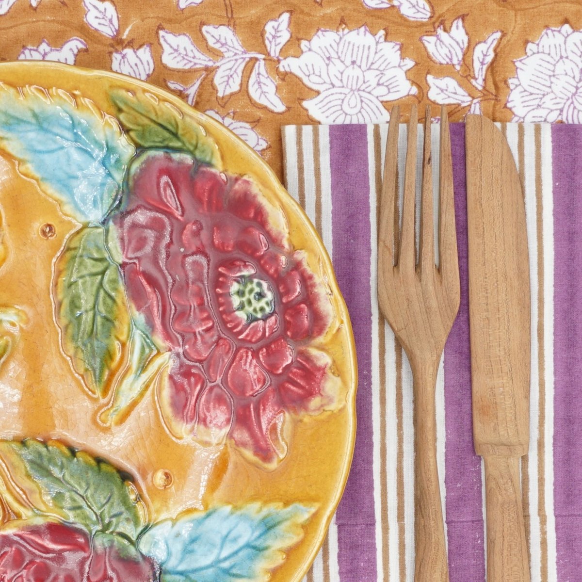 Serviettes de table x4 Alice Pourpre - Suzette à table