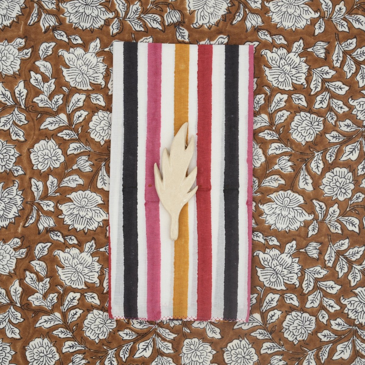 Serviettes de table x4 Axel Tomato - Suzette