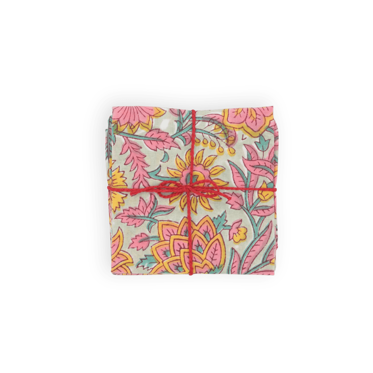 Serviettes de table x4 Capucine Carmine - Suzette