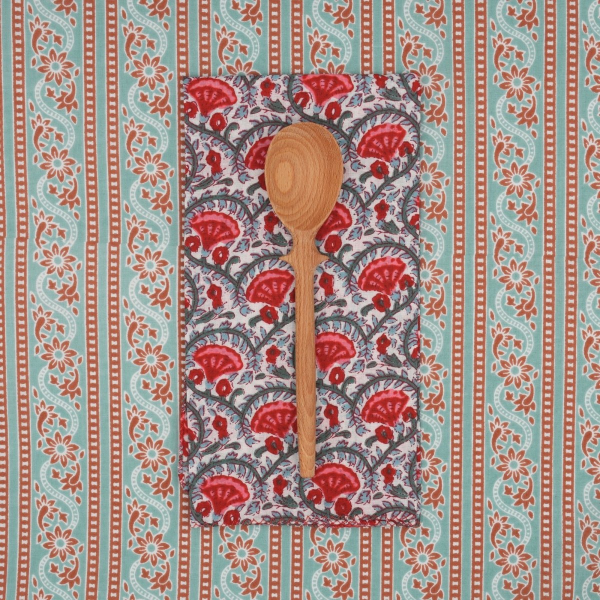 Serviettes de table x4 Celosia Tomato - Suzette