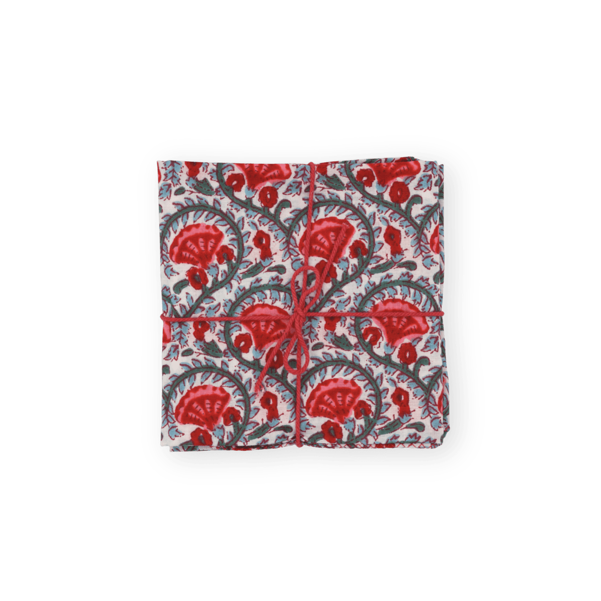 Serviettes de table x4 Celosia Tomato - Suzette