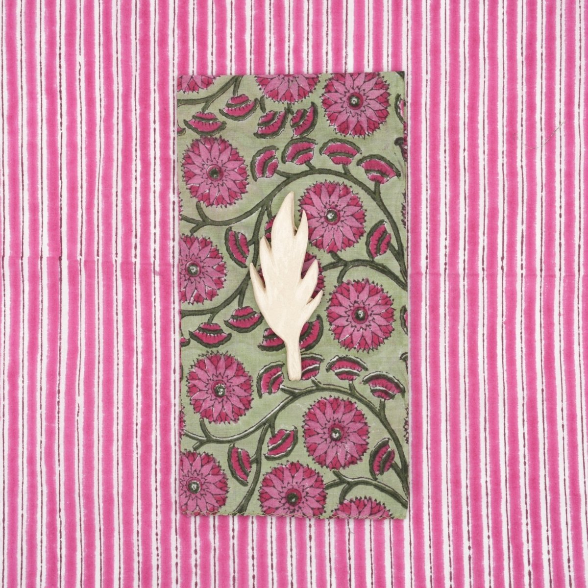 Serviettes de table x4 Clarkia Sangria - Suzette