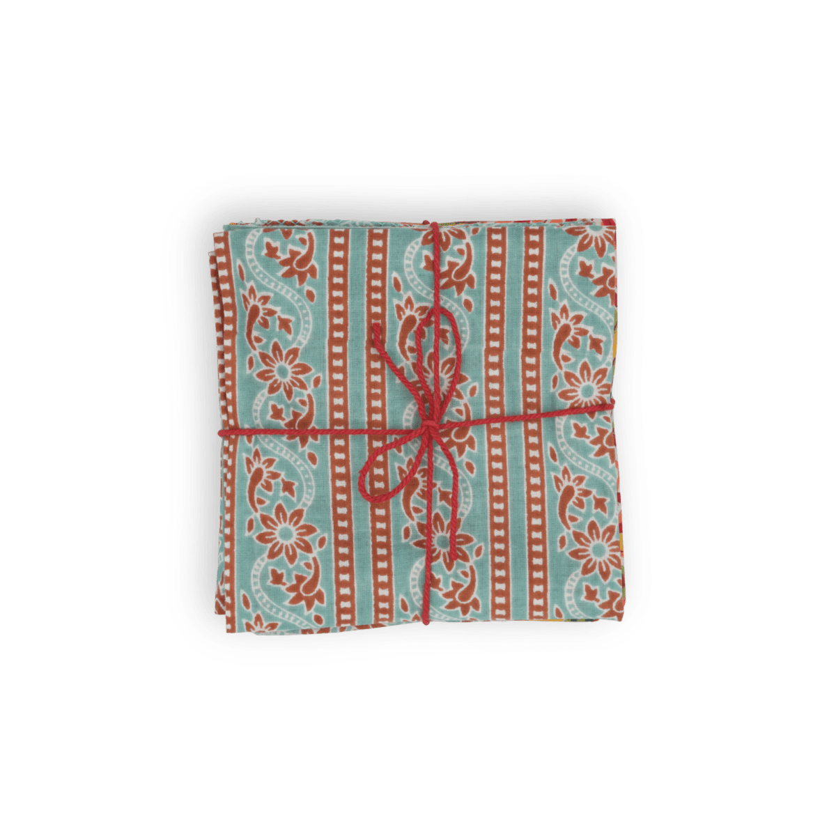 Serviettes de table x4 Craspedia Frosty - Suzette