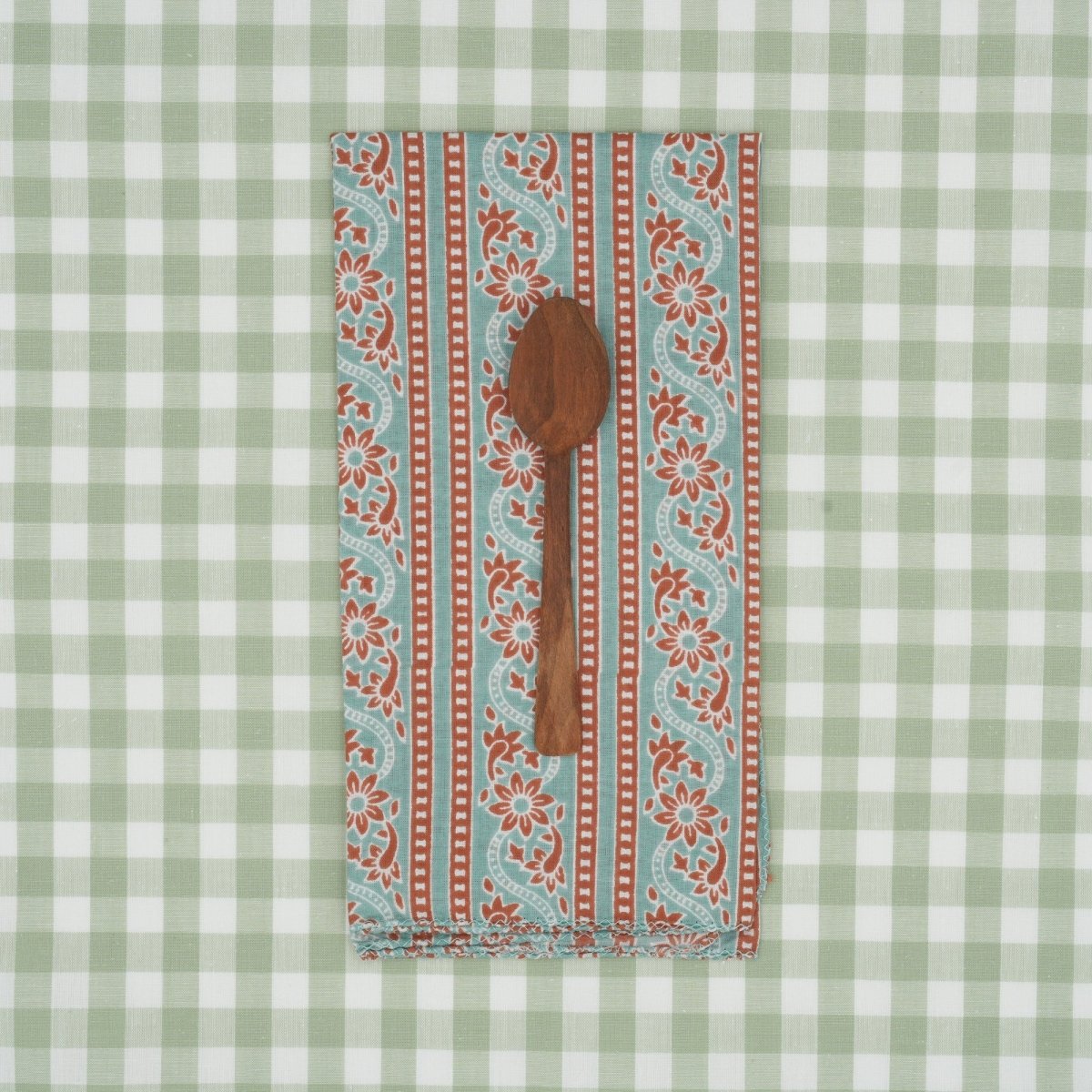 Serviettes de table x4 Craspedia Frosty - Suzette