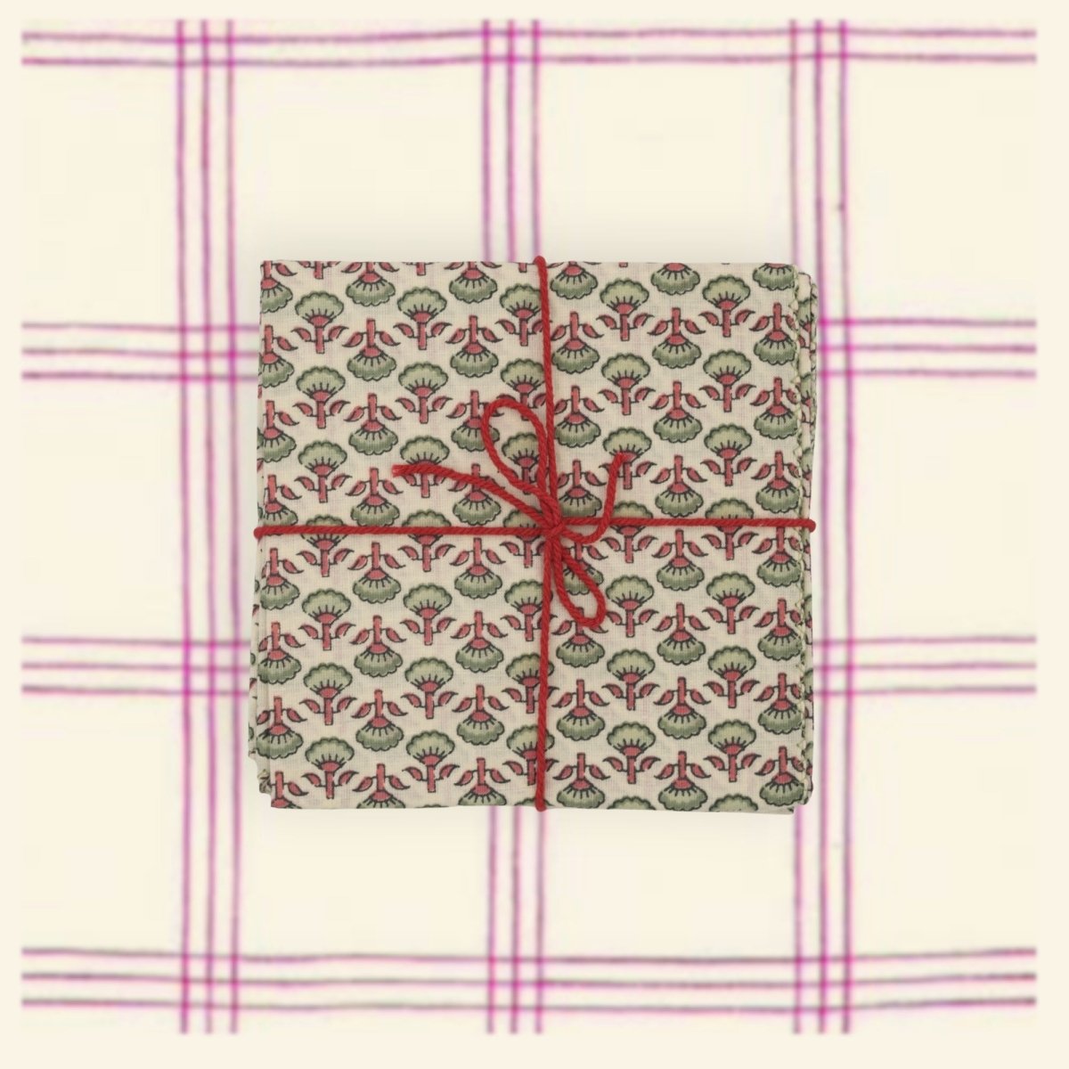 Serviettes de table x4 Dill Frosty - Suzette
