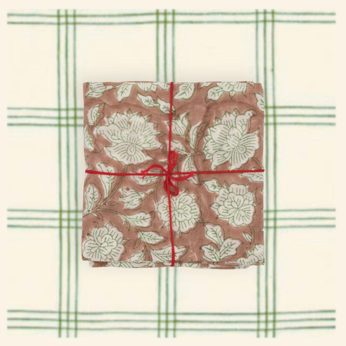 Serviettes de table x4 Iris Almond - Suzette