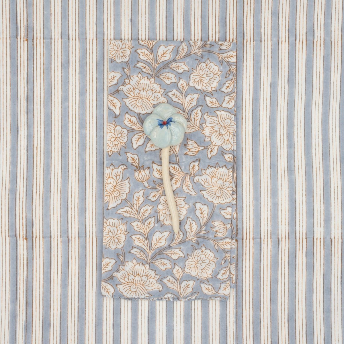 Serviettes de table x4 Iris Artic - Suzette