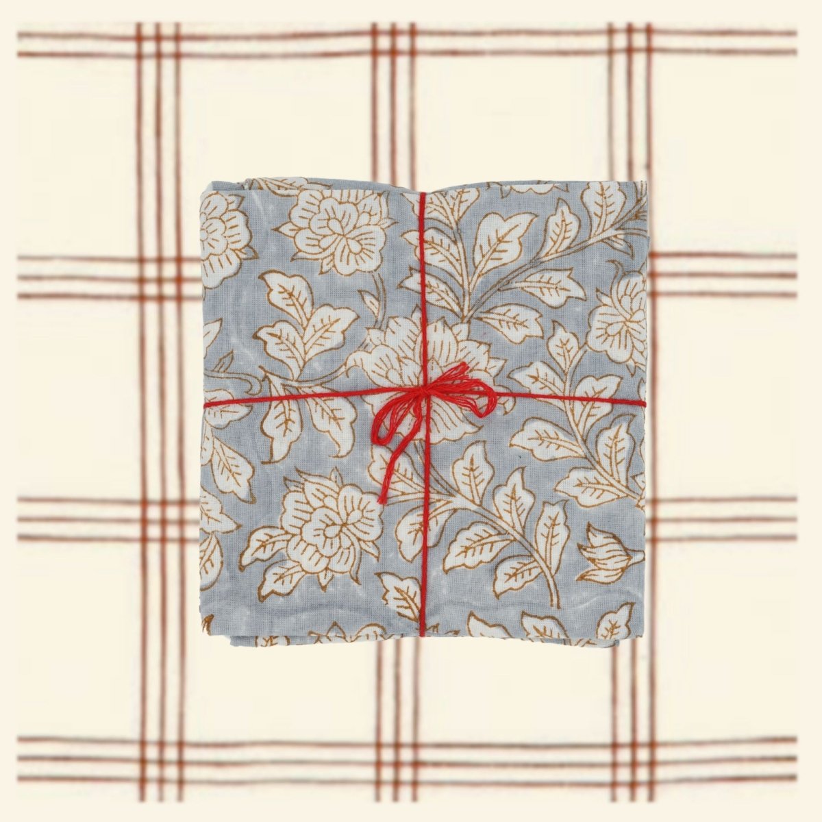 Serviettes de table x4 Iris Artic - Suzette