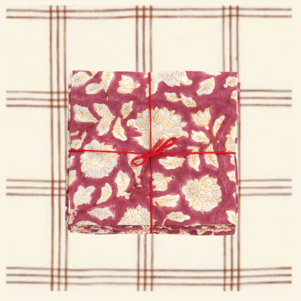Serviettes de table x4 Iris Automne - Suzette
