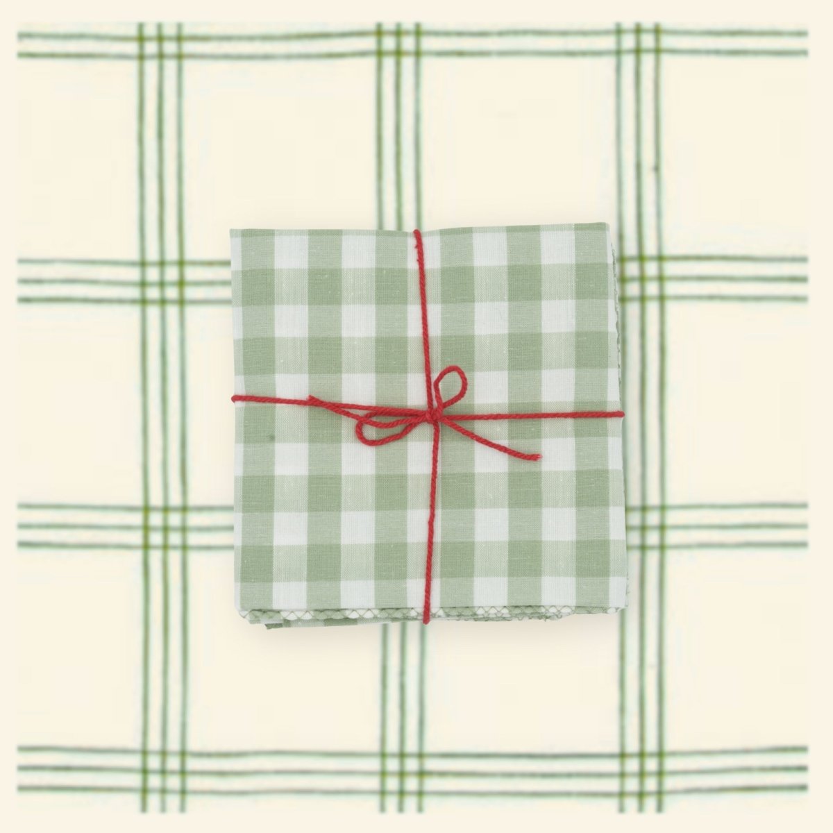 Serviettes de table x4 Libeccio Basil - Suzette
