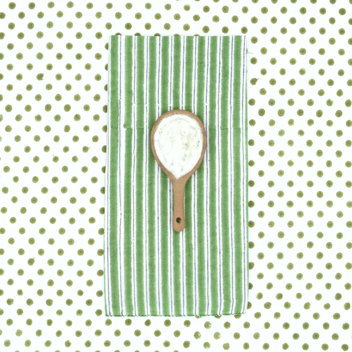 Serviettes de table x4 Lila Jade - Suzette