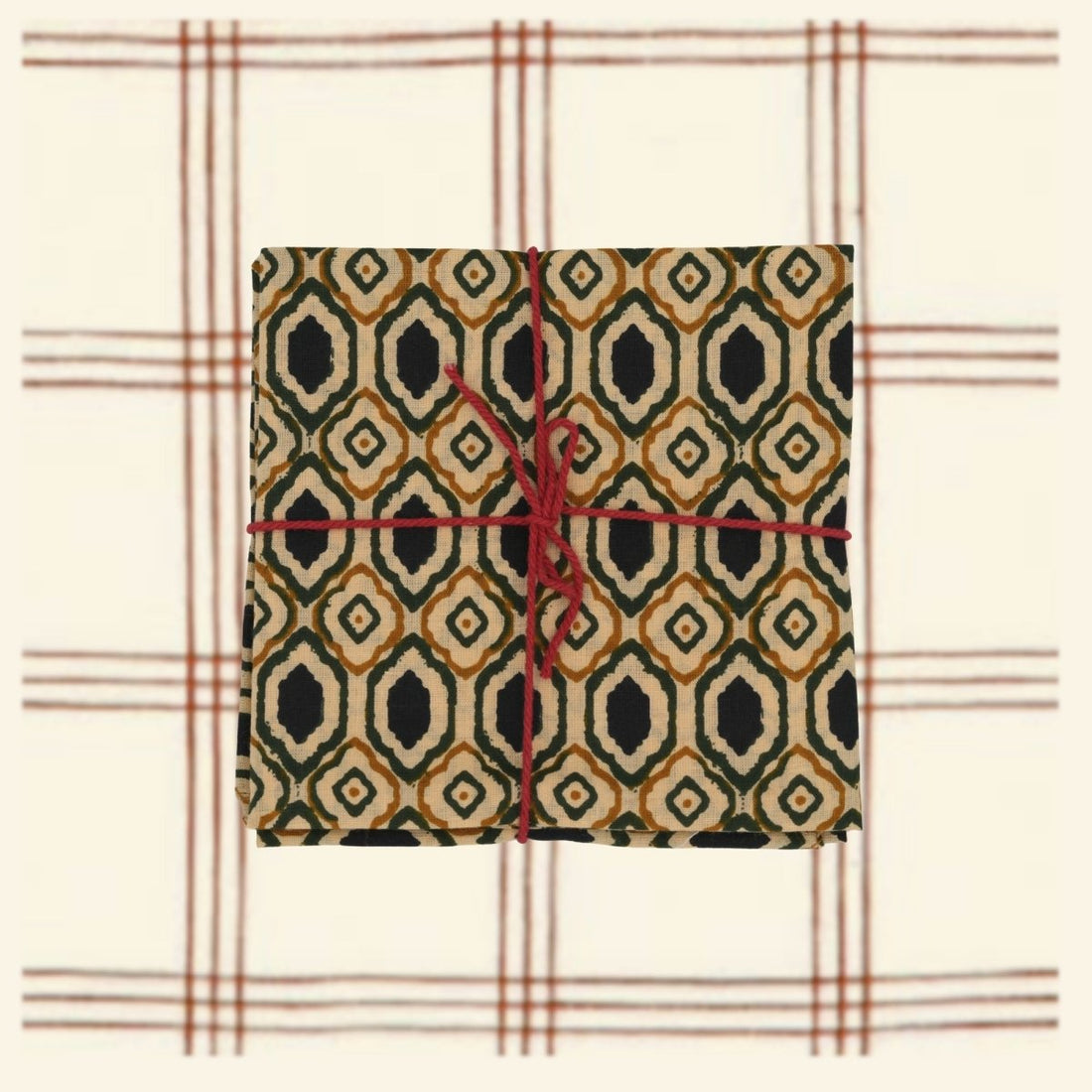 Serviettes de table x4 Luisa Gold - Suzette