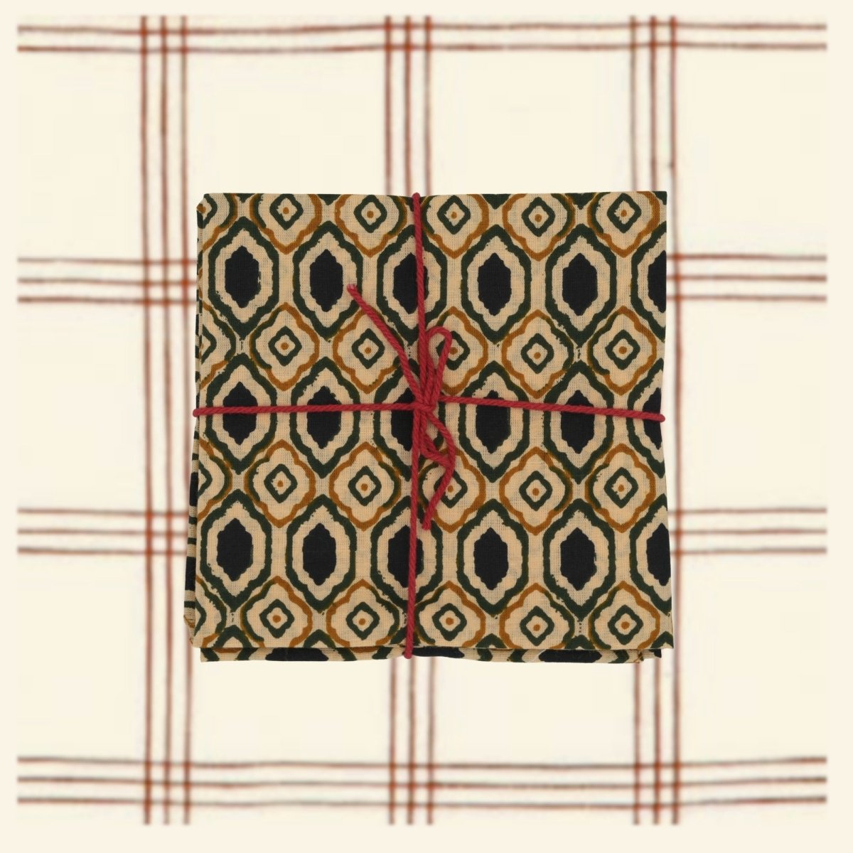 Serviettes de table x4 Luisa Gold - Suzette