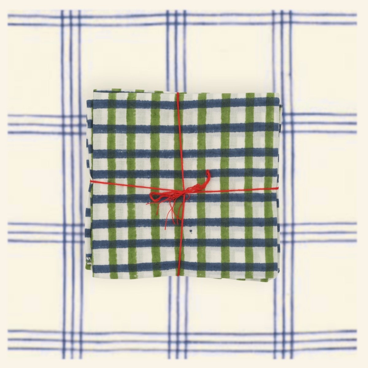 Serviettes de table x4 Mira Jade - Suzette
