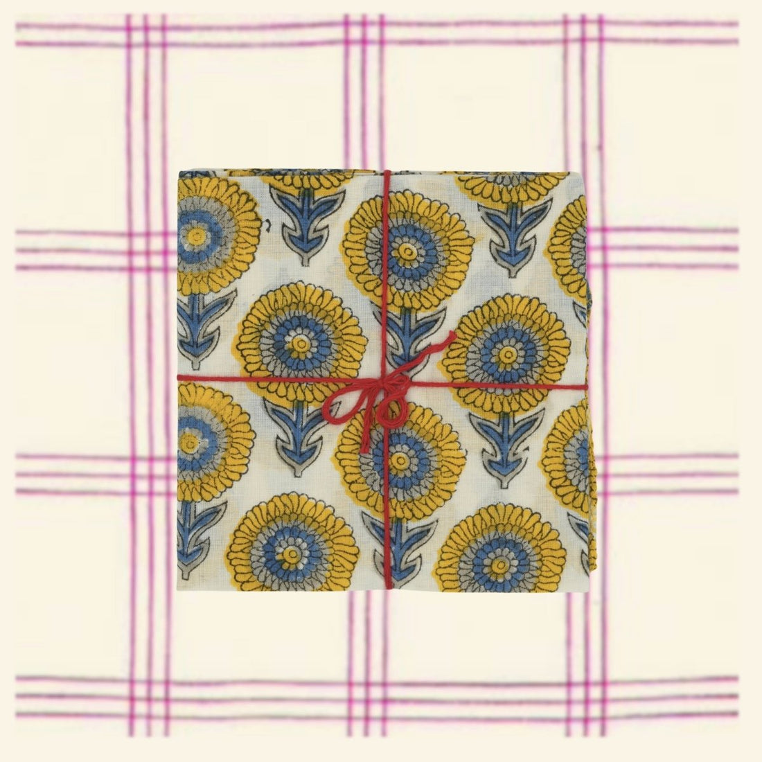 Serviettes de table x4 Paquerette Moonlight - Suzette