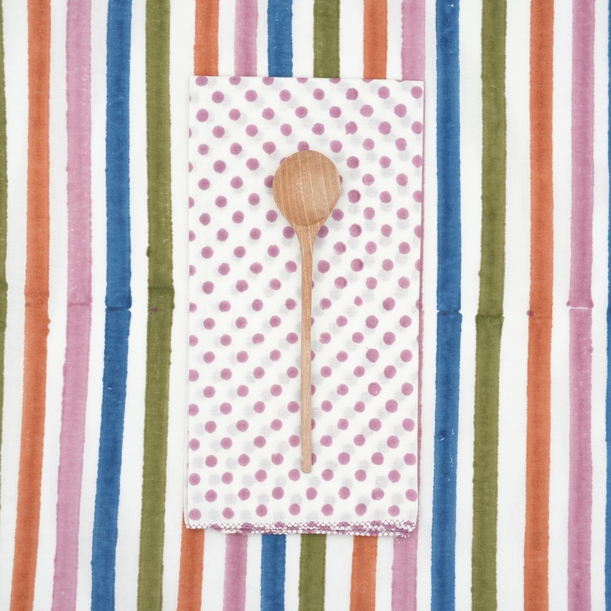 Serviettes de table x4 Polka Polignac - Suzette