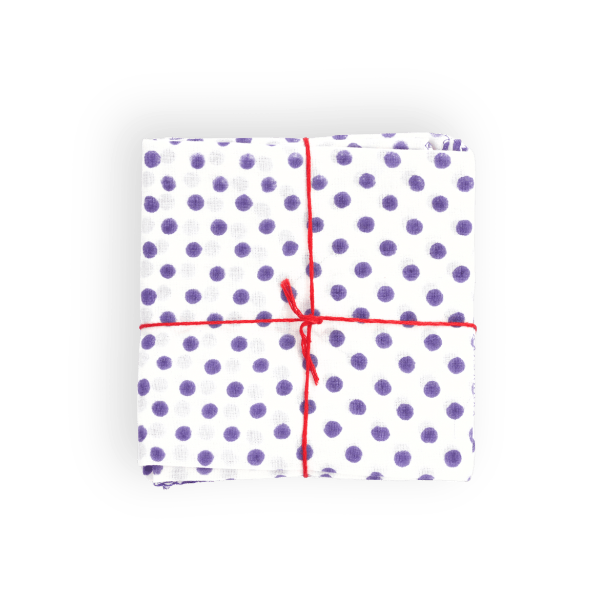 Serviettes de table x4 Polka Violet - Suzette