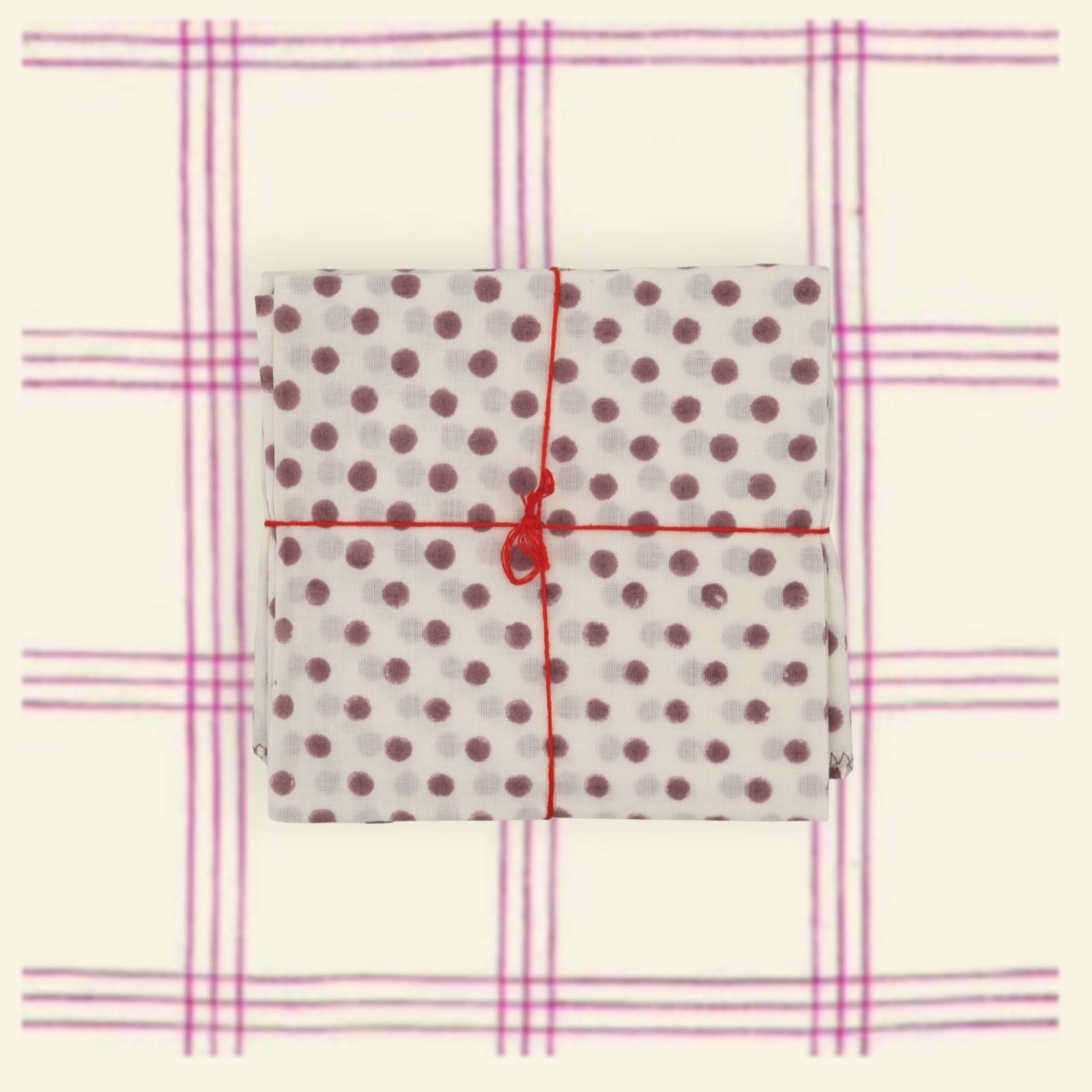 Serviettes de table x4 Polka Zephyr - Suzette