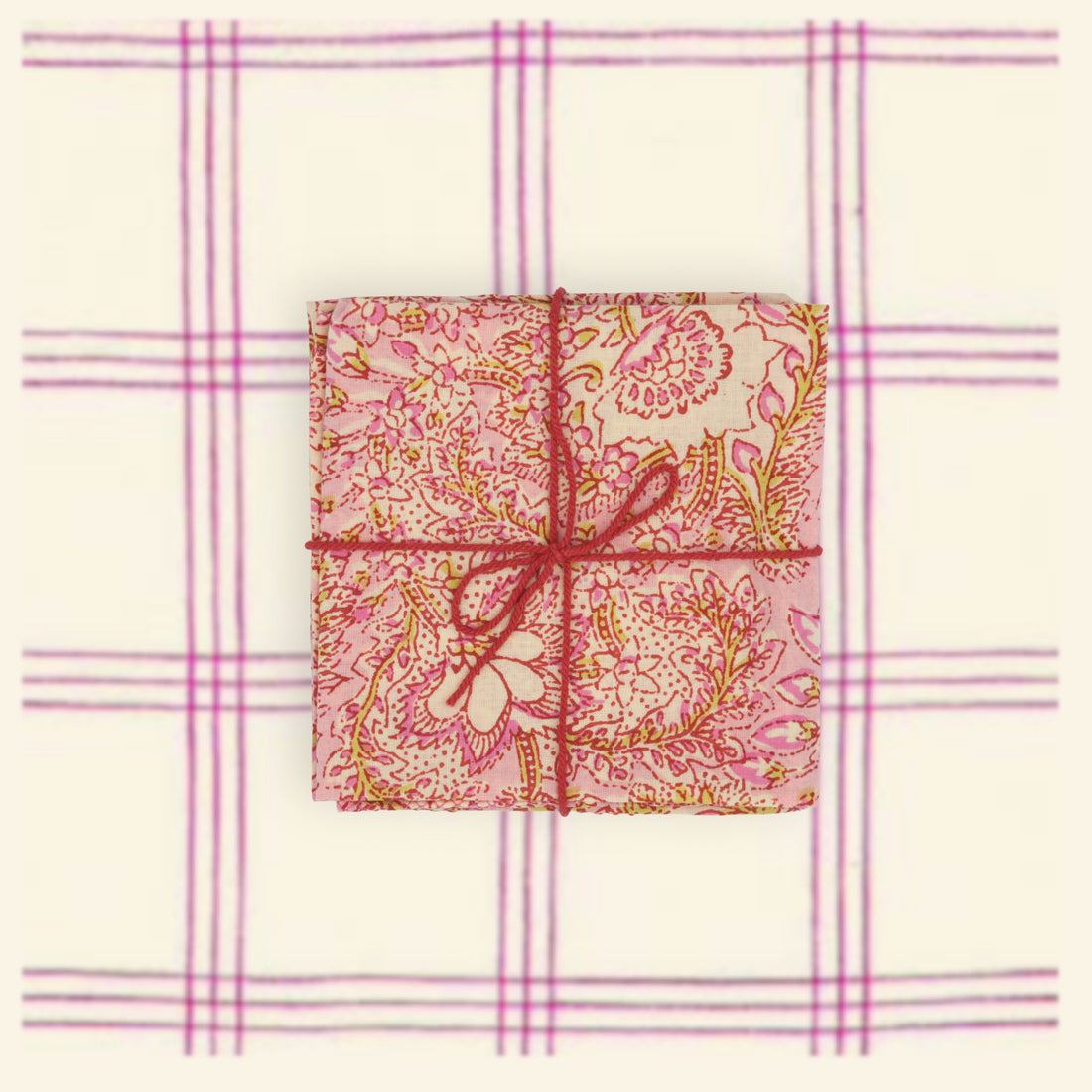 Serviettes de table x4 Wax Polignac