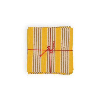 Serviettes de table x4 Alice Gold