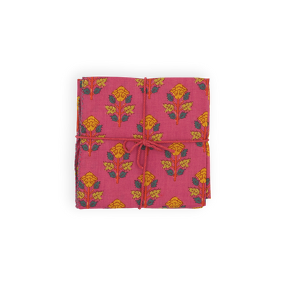 Servilletas de tela x4 Belladonna Carmin