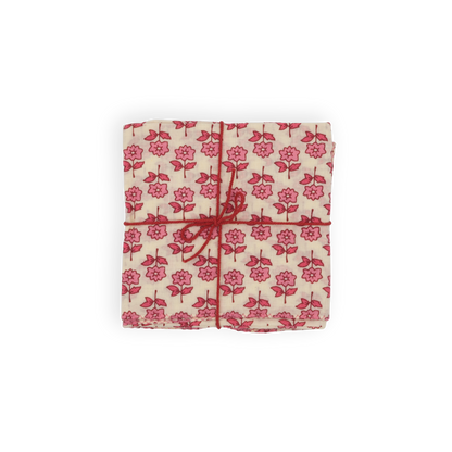 Serviettes de table x4 Bourrache Fadded