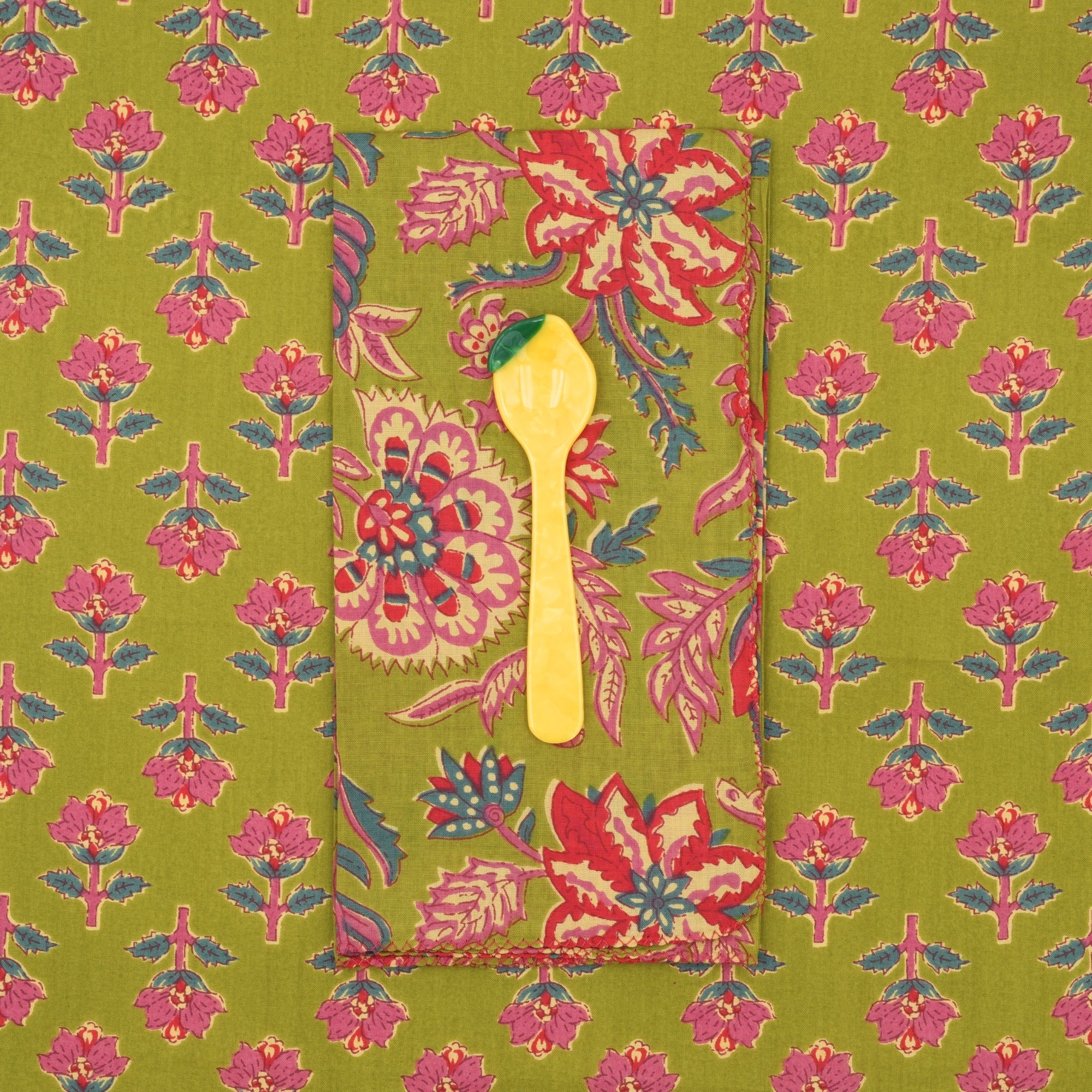 Servilletas de tela x4 Dandelion Olive