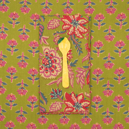Servilletas de tela x4 Dandelion Olive