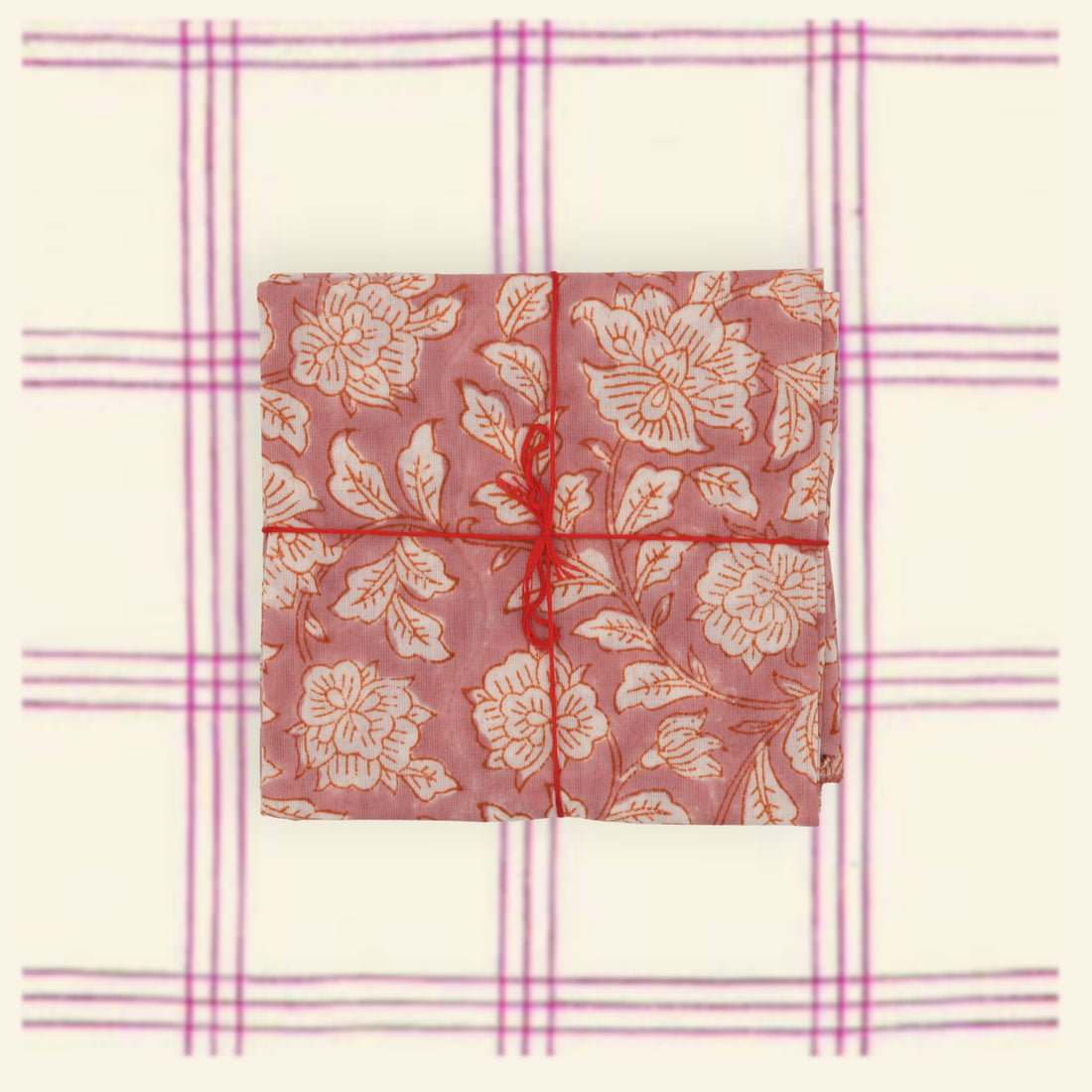 Serviettes de table x4 Iris Powder