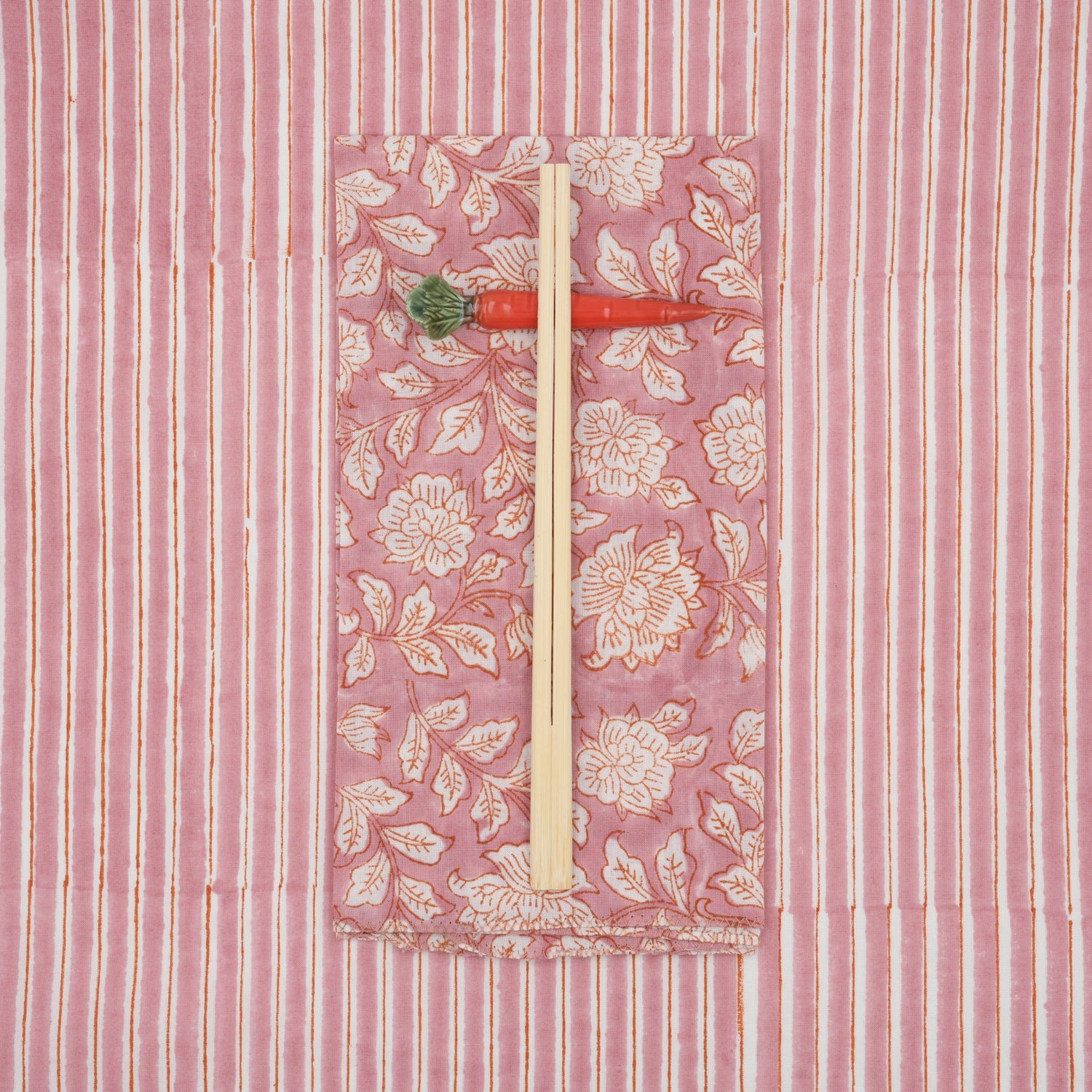 Serviettes de table x4 Iris Powder