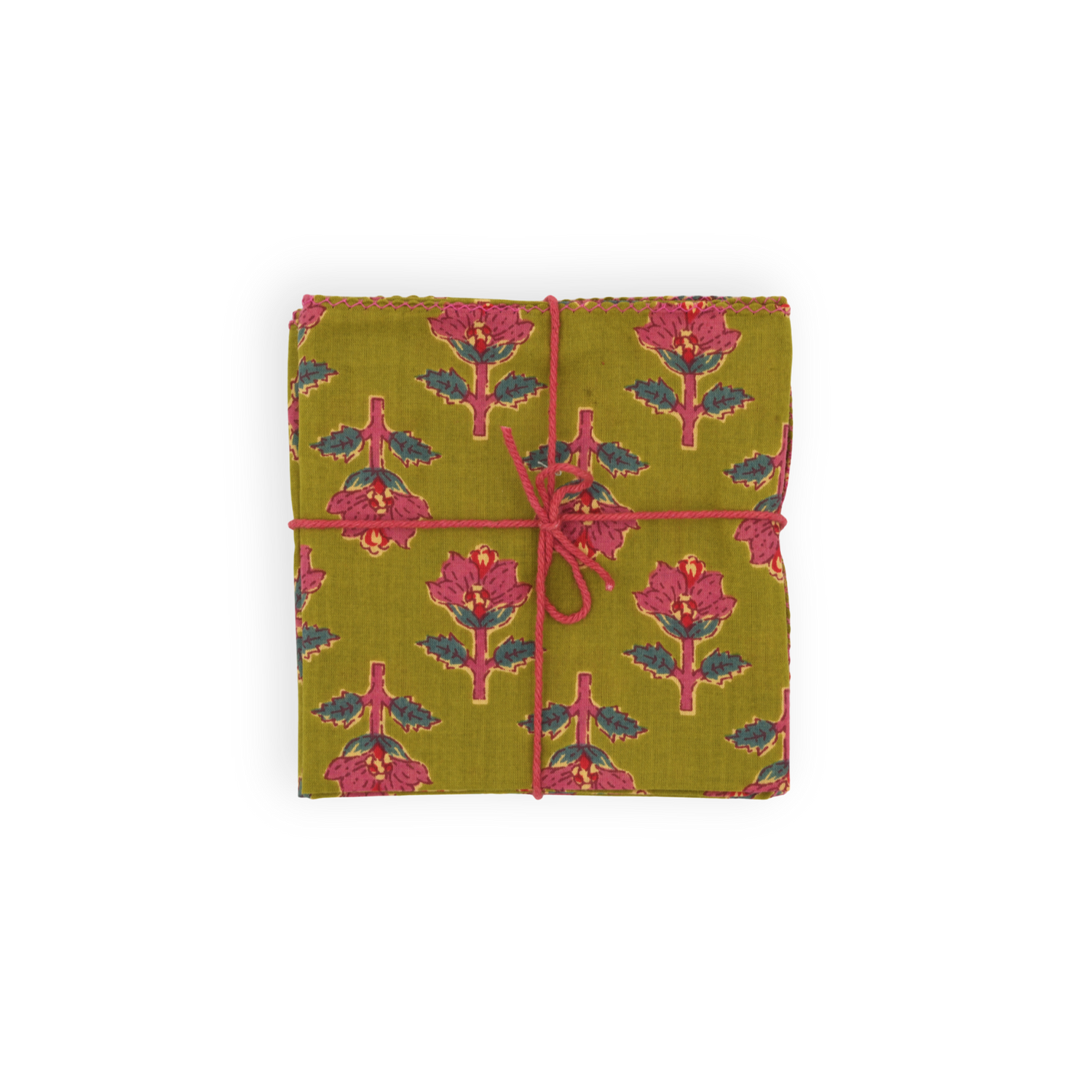 Servilletas de tela x4 Jonquille Olive