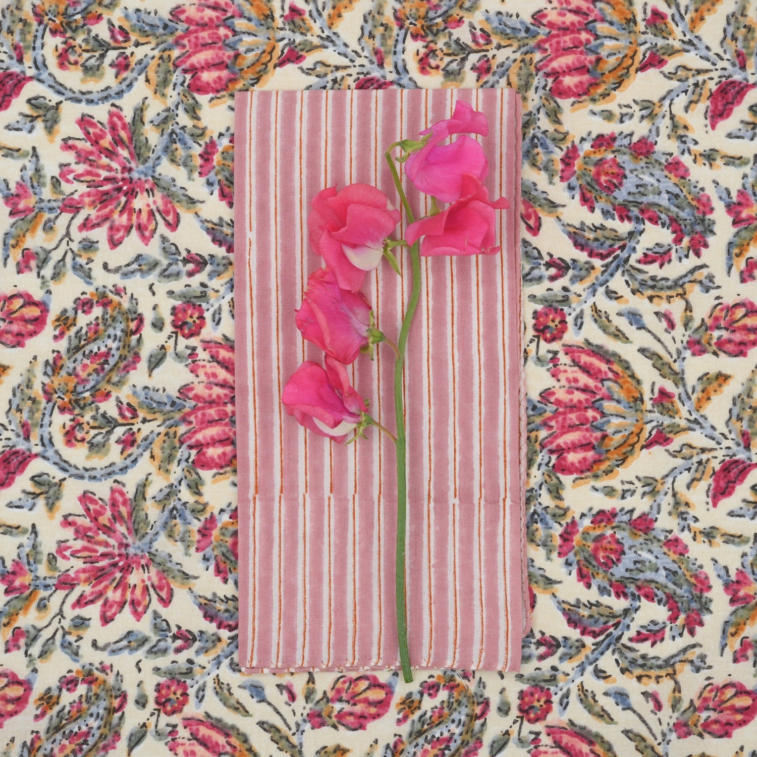 Serviettes de table x4 Lila Powder