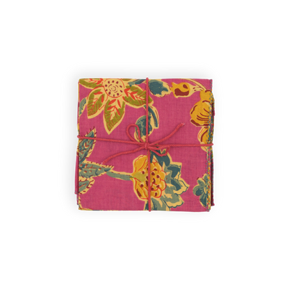 Serviettes de table x4 Liseron Carmine