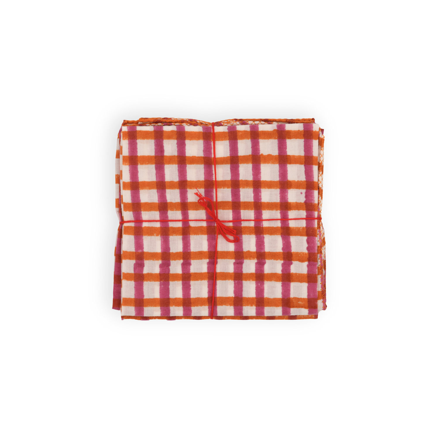 Serviettes de table x4 Mira Garnet