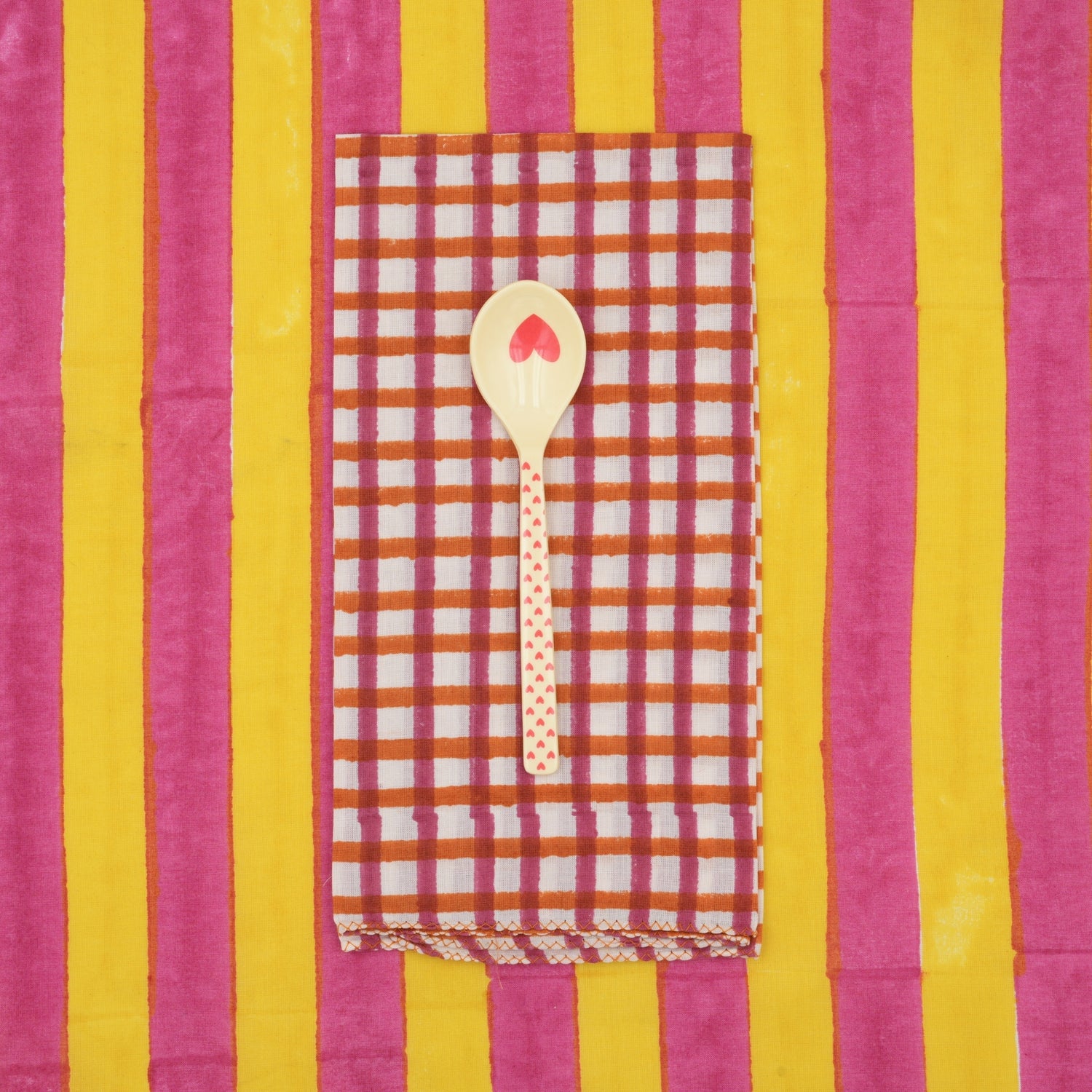 Serviettes de table x4 Mira Garnet