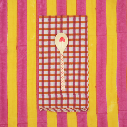 Serviettes de table x4 Mira Garnet