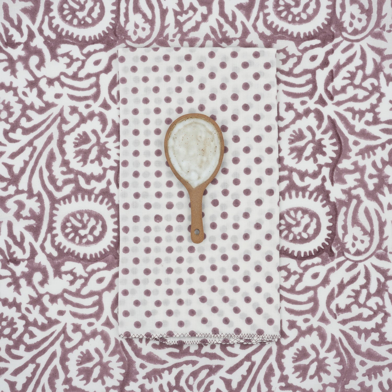 Servilletas de tela x4 Polka Céfiro