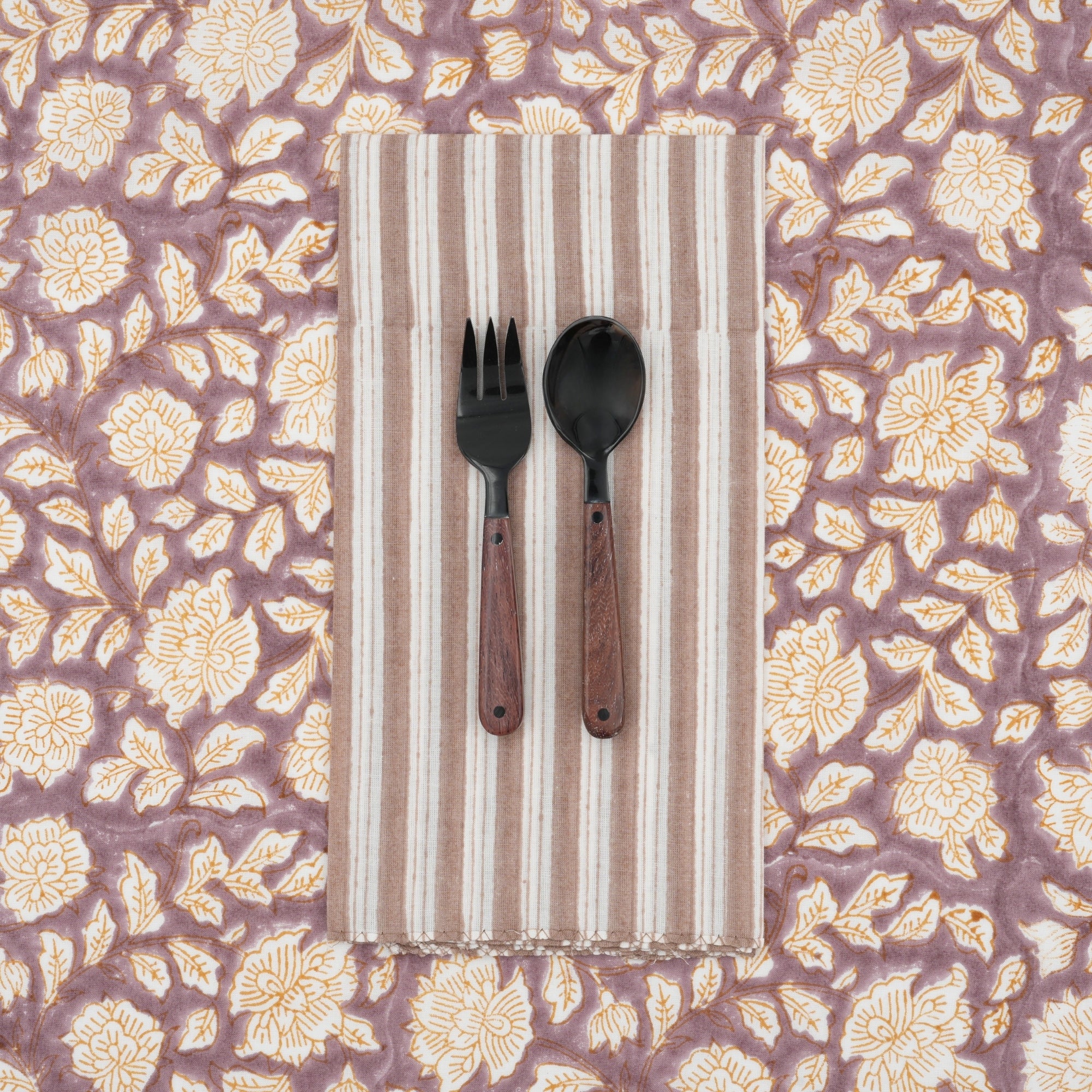 Serviettes de table x4 Salem Almond