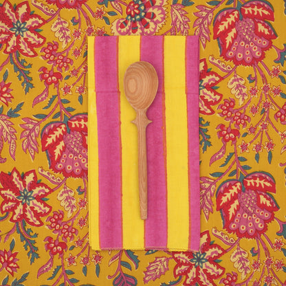 Serviettes de table x4 Will Gold