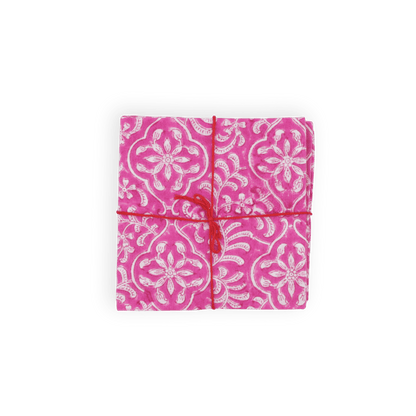 Serviettes de table x4 Abelia Sangria - Suzette