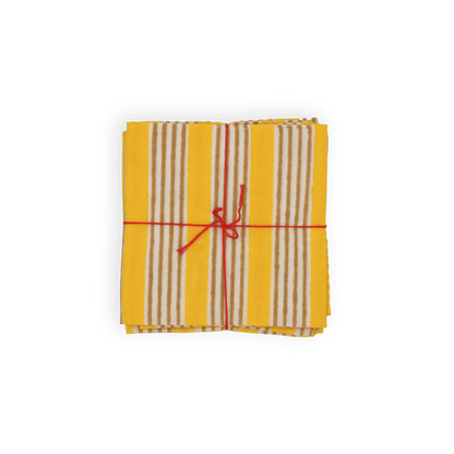 Serviettes de table x4 Alice Gold - Suzette