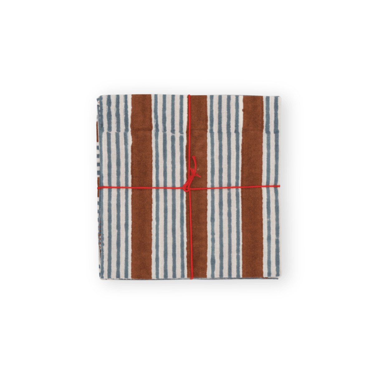 Serviettes de table x4 Alice Tobacco - Suzette