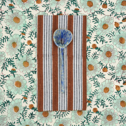 Serviettes de table x4 Alice Tobacco - Suzette