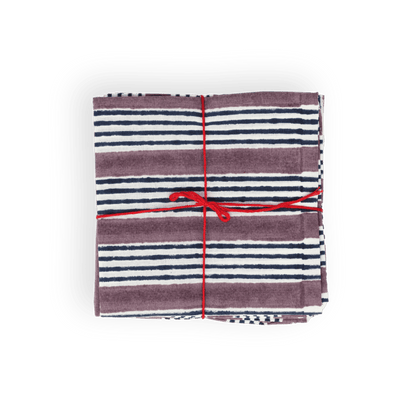 Serviettes de table x4 Alice Violet - Suzette